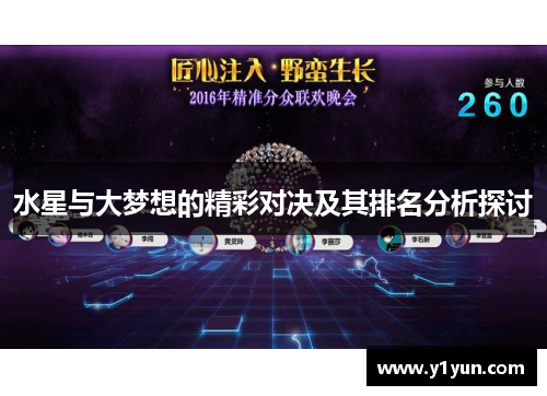 水星与大梦想的精彩对决及其排名分析探讨